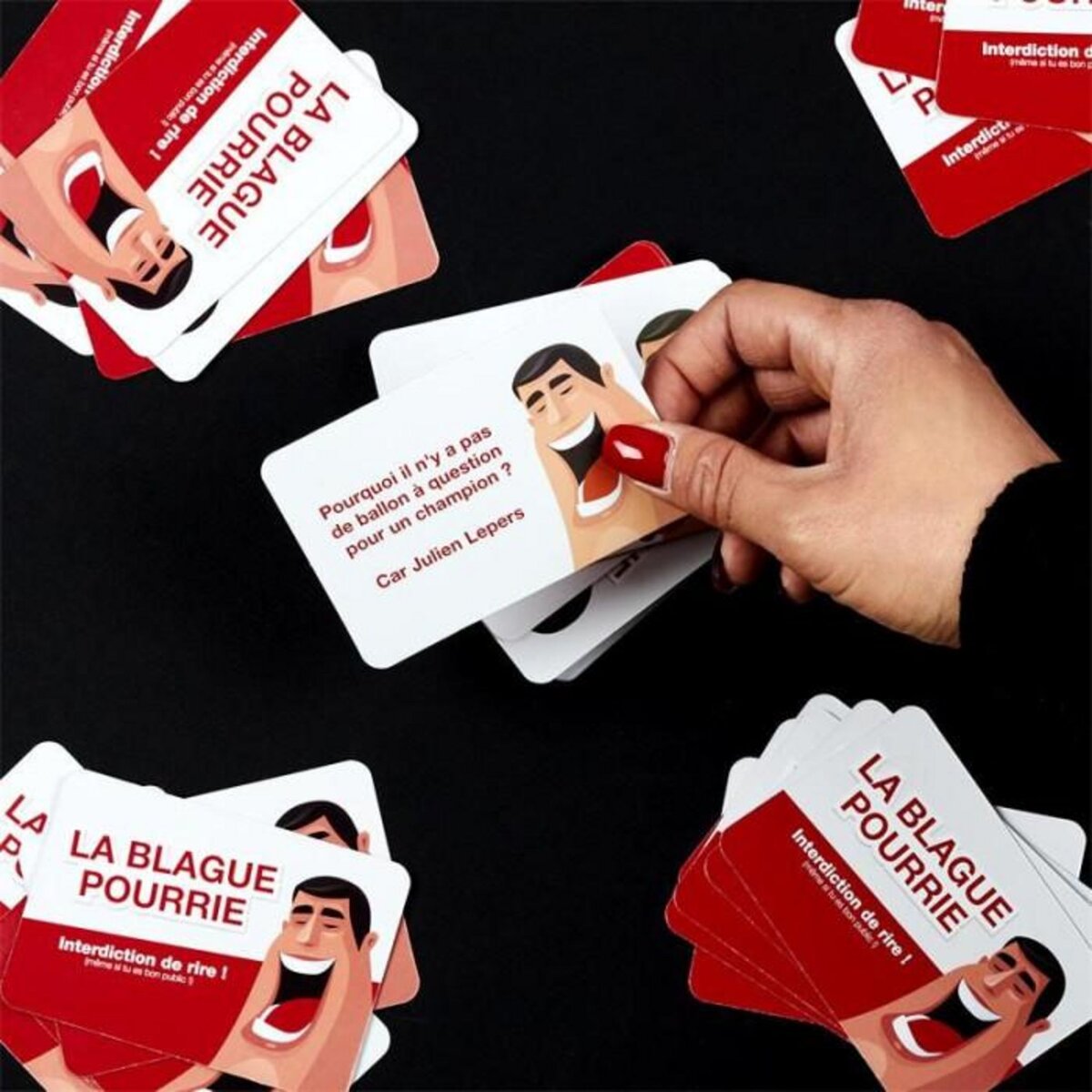 Paris Prix Jeu des Blagues Pourries  50 Cartes  9cm Rouge