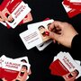 Voir la diapositive 3 : Paris Prix Jeu des Blagues Pourries  50 Cartes  9cm Rouge