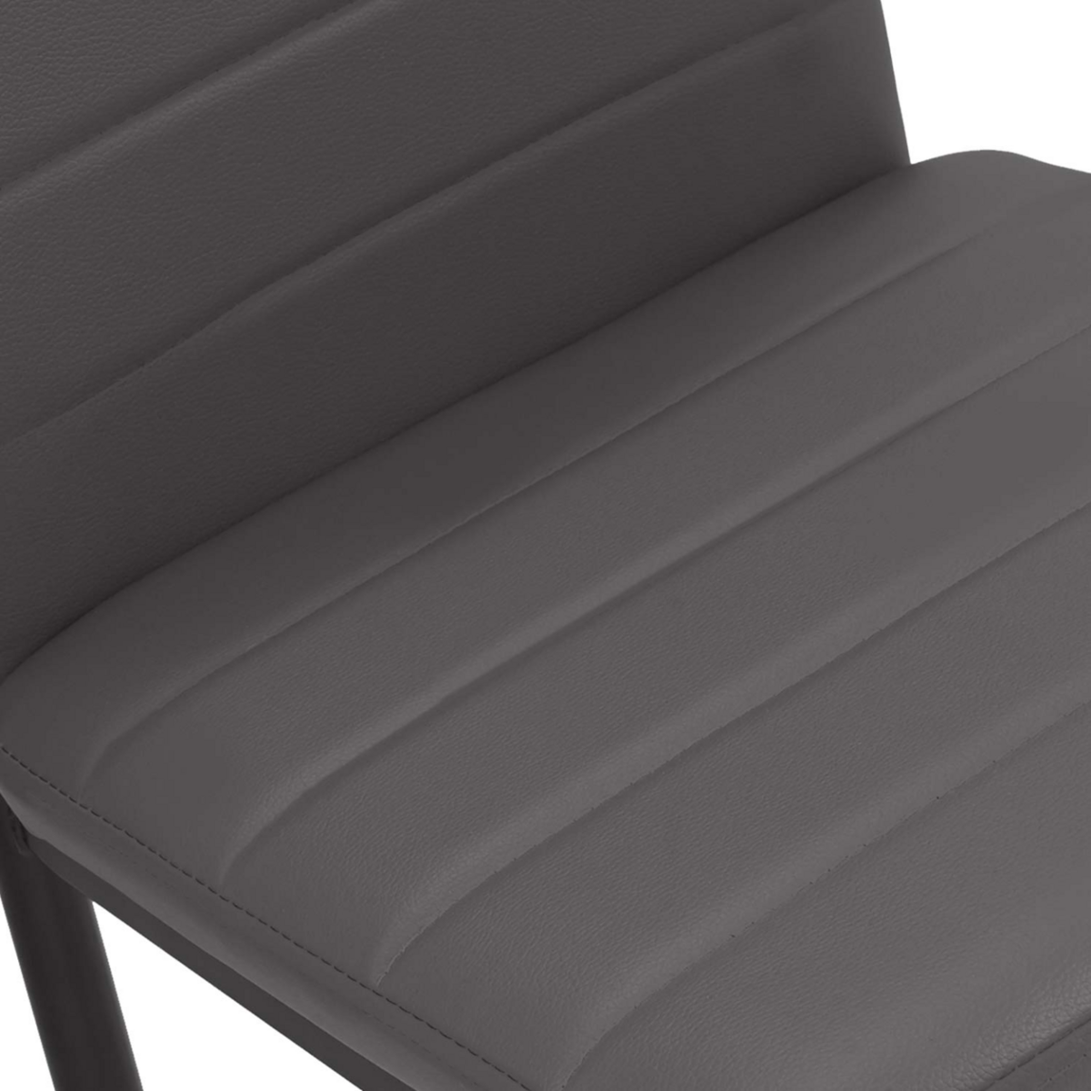 ID MARKET Lot de 6 chaises ROMANE grises pour salle à manger