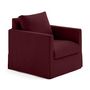 Voir la diapositive 3 : LISA DESIGN Serena - fauteuil déhoussable en tissu