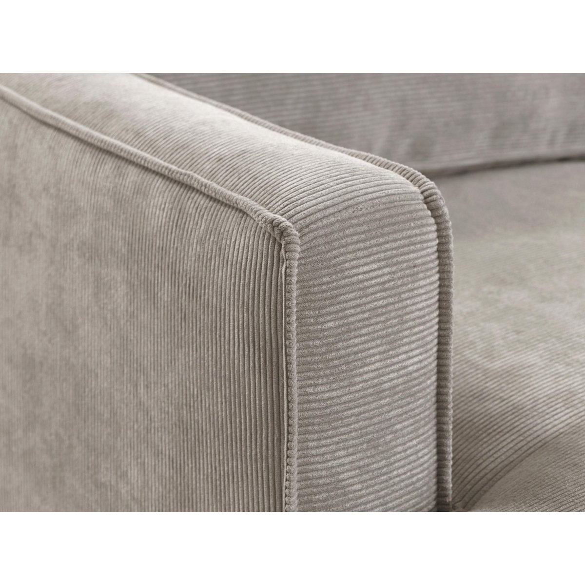 LISA DESIGN Jake - canapé d'angle droit - convertible - 5 places - en velours côtelé