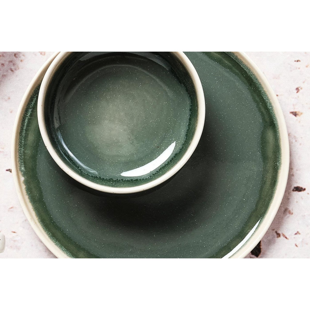 BJORN Service Complet OXYGEN - 42 pièces - Vert de gris