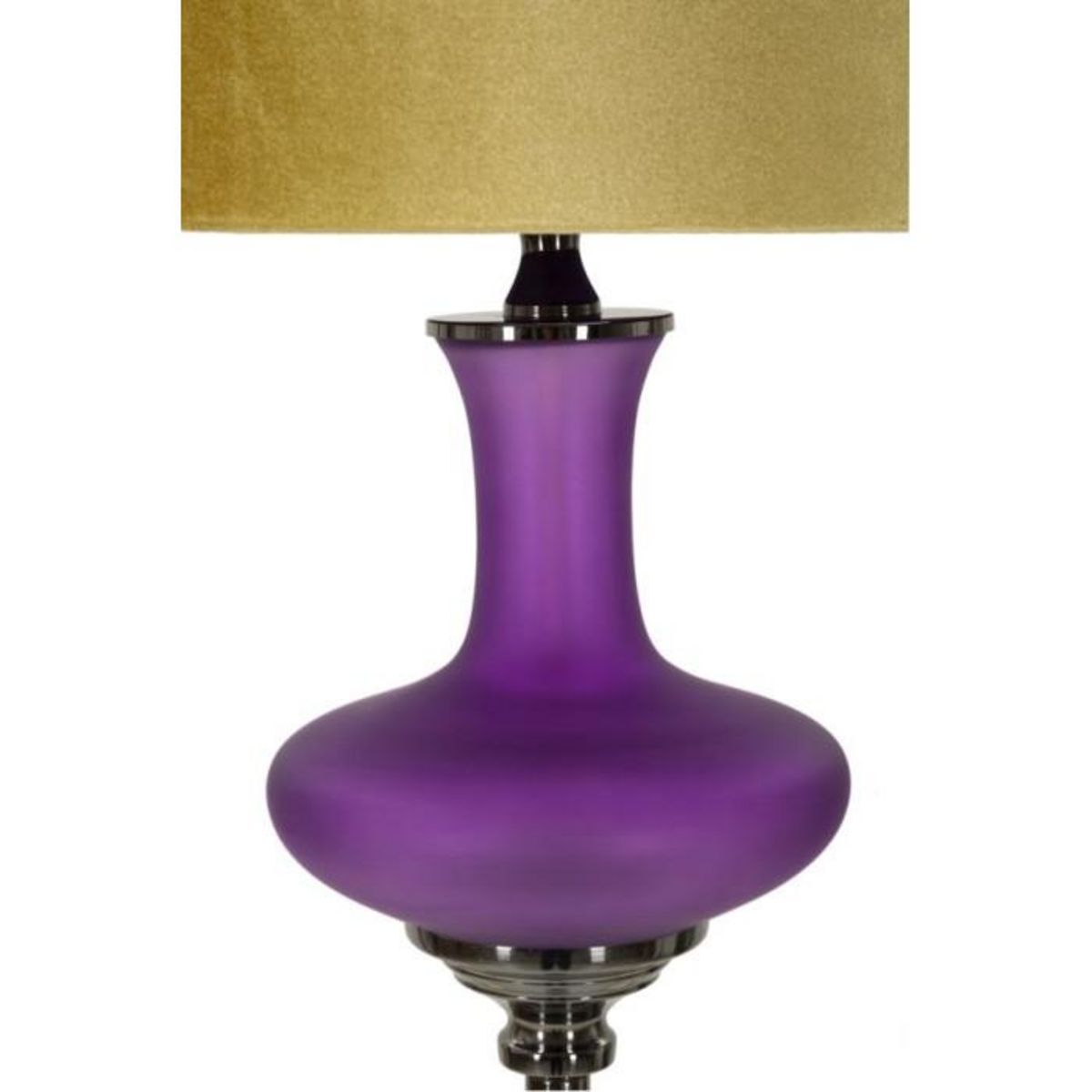 Paris Prix Lampadaire en Verre  Milva One  167cm Violet & Or