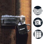 Master lock Pack de 2 Cadenas en Acier Laminé à Clé et Protection Thermoplastique, Noir, 7,8 x 4 x 2,9 cm