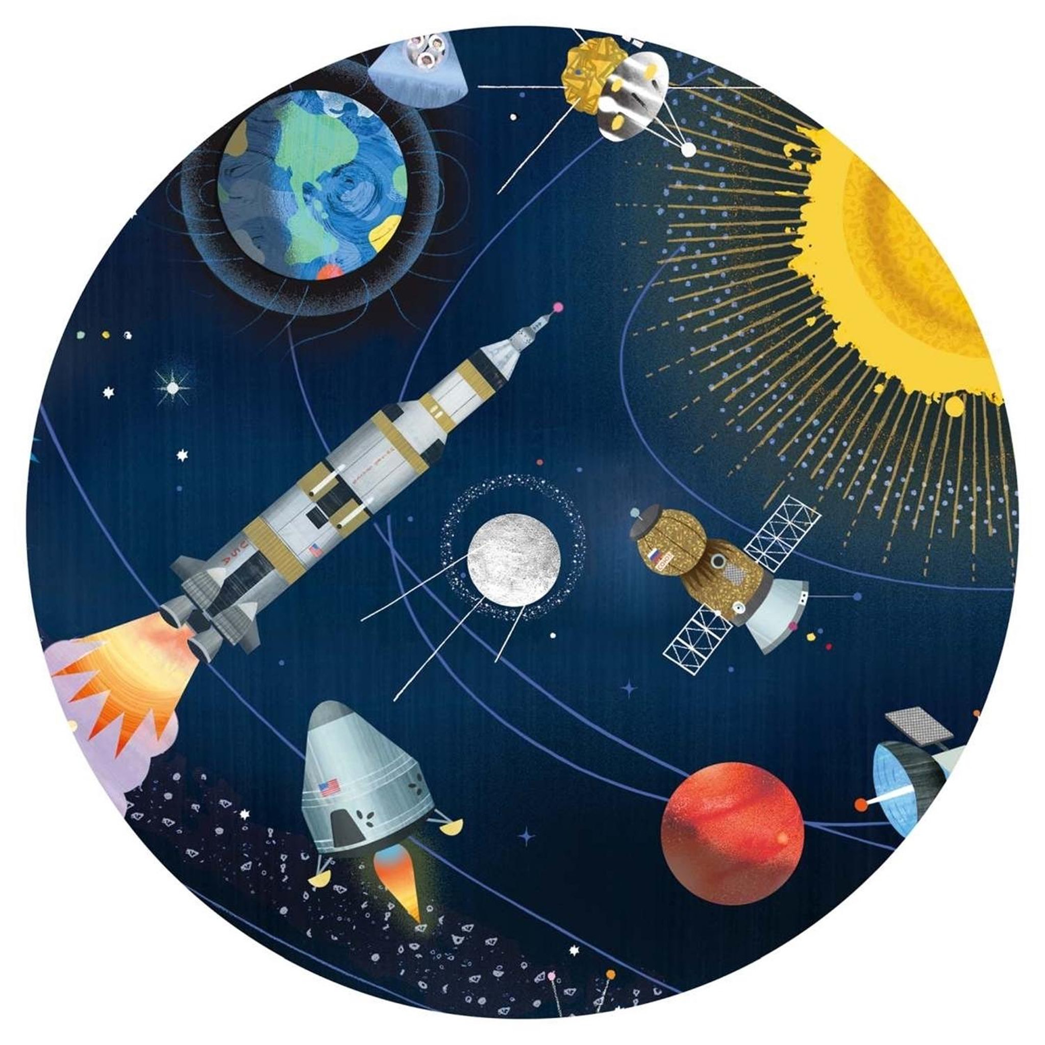 Voir la diapositive 4 : Djeco Puzzle observation l'espace 200 pcs et livret