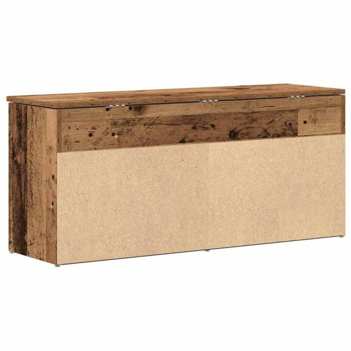 VIDAXL Banc à chaussures vieux bois 102x30,5x45 cm bois d ingénierie