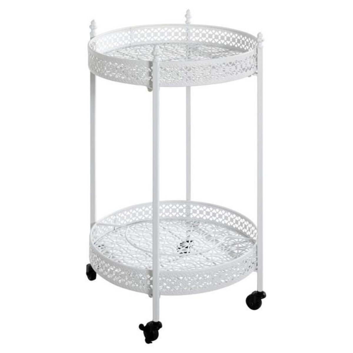 Paris Prix Desserte de Cuisine Ronde  Ulika  74cm Blanc