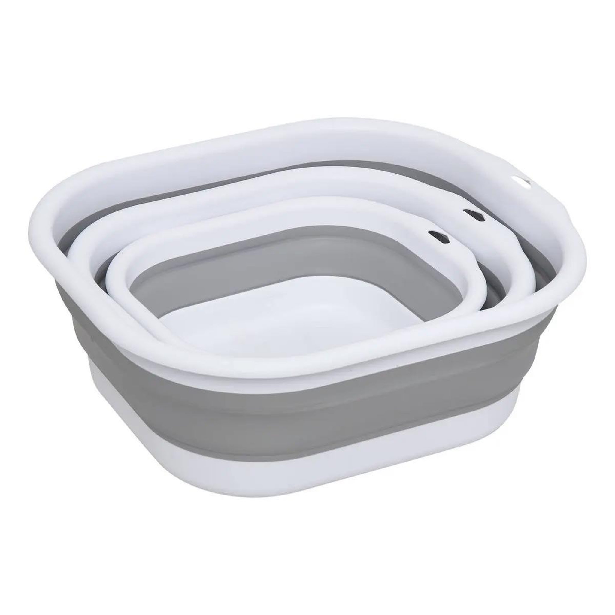 Voir la diapositive 2 : FIVE Lot de 3 bassines rétractables  retract  38cm gris