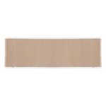 ATMOSPHERA Chemin de table à franges MAHA. Coloris disponibles : Beige, Vert, Rouge