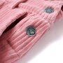 VIDAXL Robe salopette pour enfants velours cotele rose clair 128