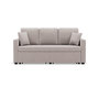 Voir la diapositive 1 : BEST MOBILIER Cyrus - canapé droit 3 places convertible en velours côtelé