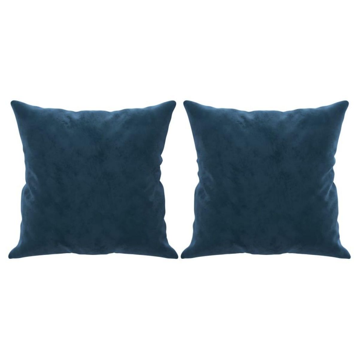 VIDAXL Coussins decoratifs lot de 2 Bleu 40x40 cm Velours