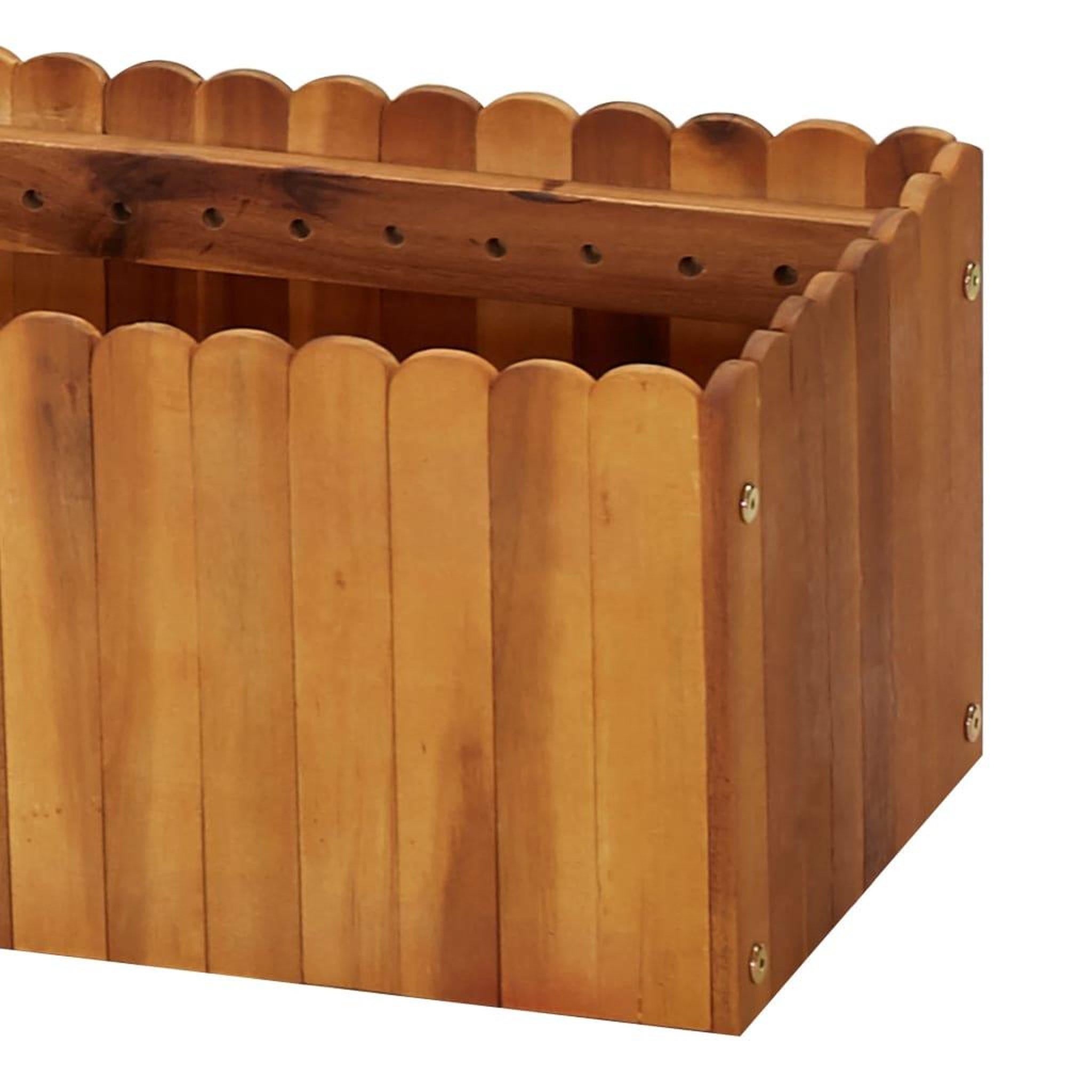 Voir la diapositive 5 : VIDAXL Lit sureleve de jardin 200x30x25 cm Bois massif d'acacia