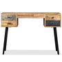 Voir la diapositive 3 : VIDAXL Bureau Teck de recuperation massif 110 x 50 x 76 cm