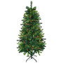 Voir la diapositive 1 : HOMCOM Sapin de Noël artificiel aspect réaliste Ø 60 x 150H cm 24 pommes de pin 360 branches imitation Nordmann