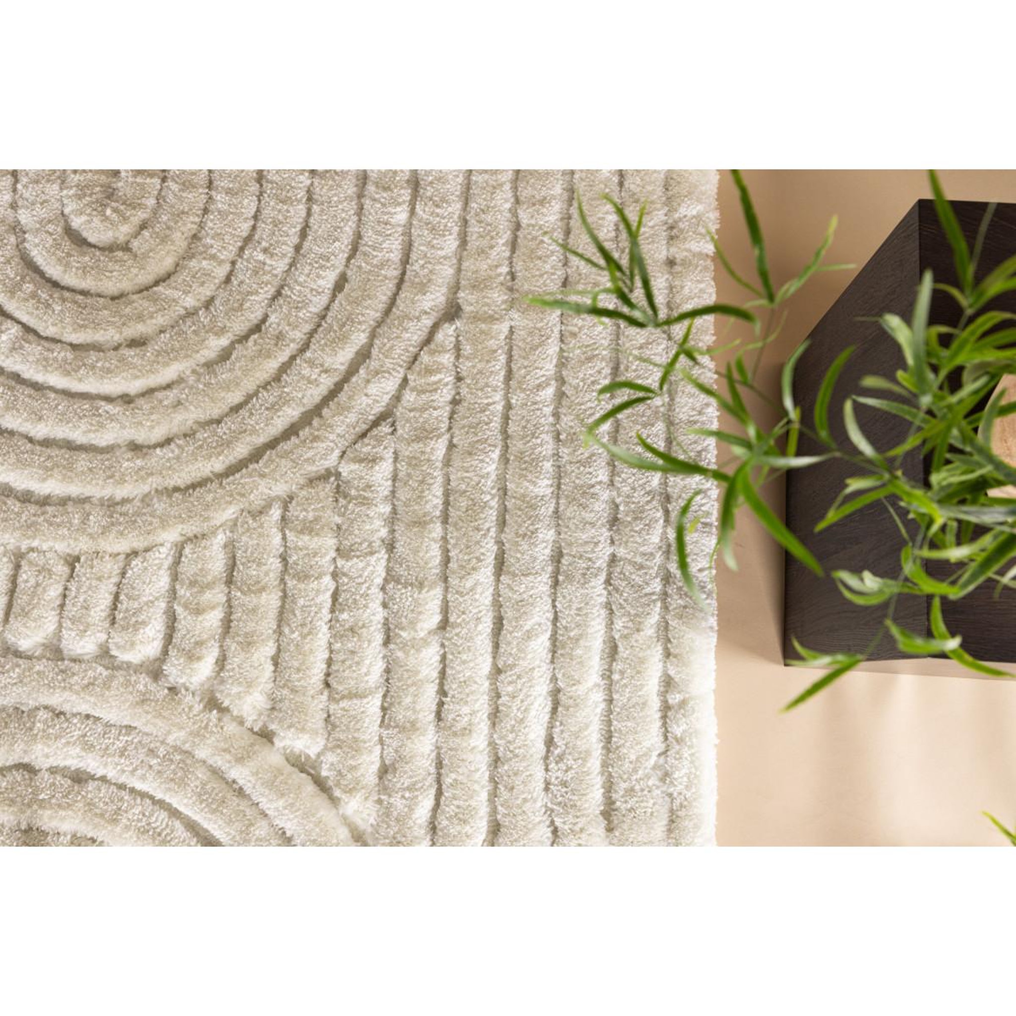Voir la diapositive 5 : Paris Prix Tapis déco texturé  niklas  160x230cm blanc