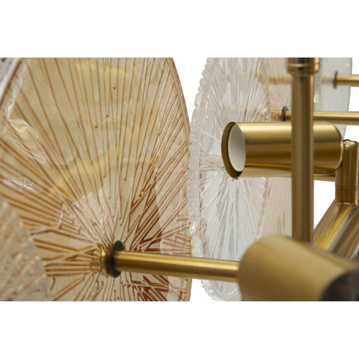Paris Prix Plafonnier Design  Osaka  100cm Or & Transparent