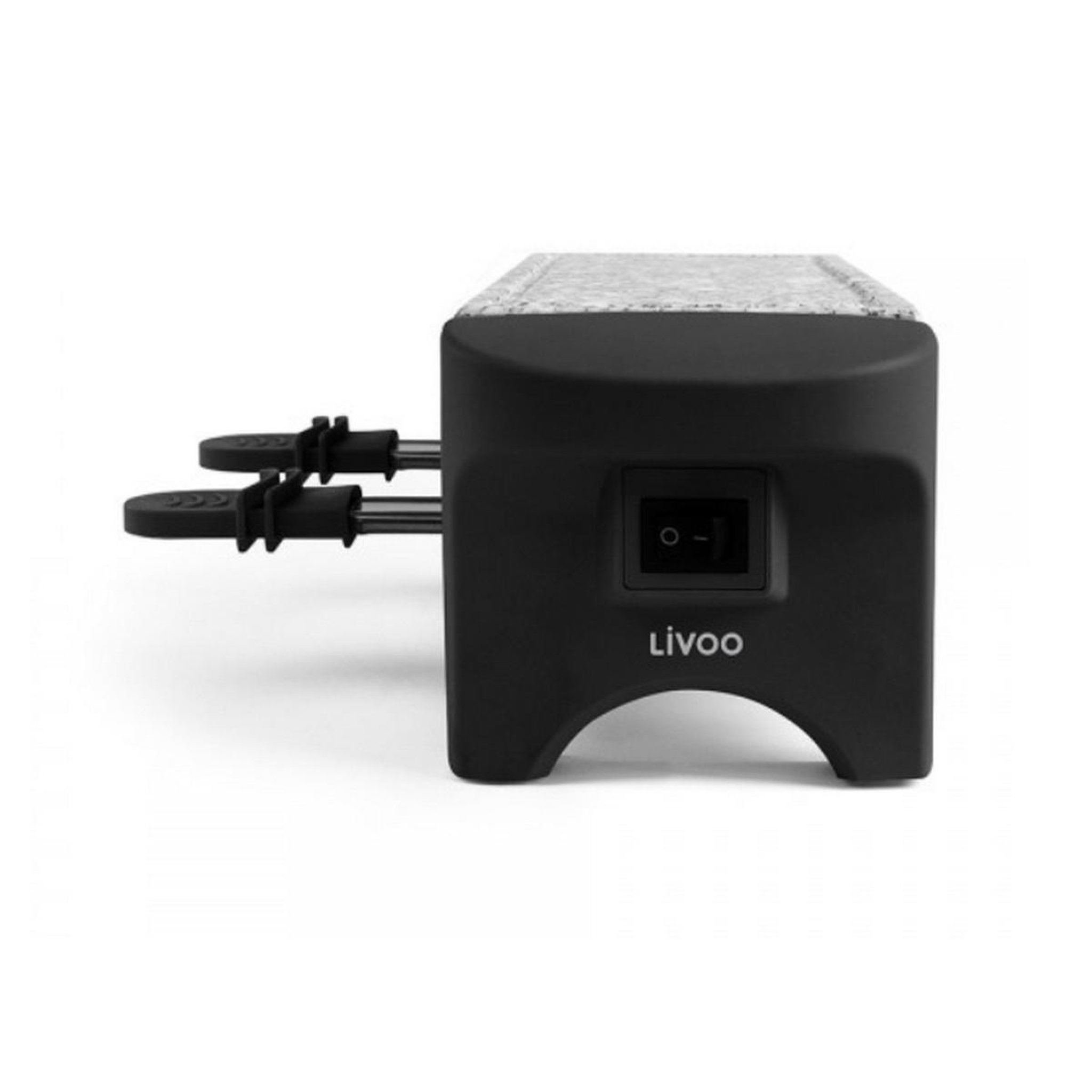 Voir la diapositive 4 : LIVOO Appareil à raclette 2 personnes 350w noir - DOC156N