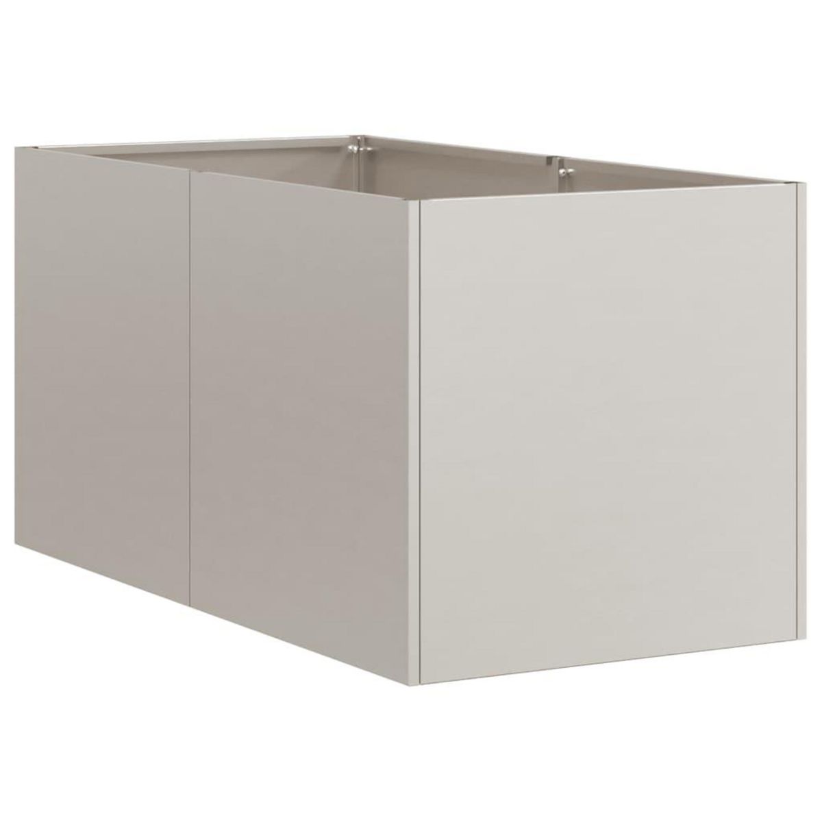 VIDAXL Jardiniere rouille 40x80x40 cm acier inoxydable