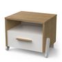 Voir la diapositive 2 : Table de chevet enfant 1 tiroir 1 niche L39 cm LILAS