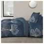 Voir la diapositive 1 : Parure housse de couette en coton 57 fils motif floral SUZIE