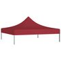 Voir la diapositive 2 : VIDAXL Toit de tente de reception 3x3 m Bordeaux 270 g/m^2