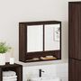 Voir la diapositive 4 : VIDAXL Armoire a miroir de salle de bain chene marron bois ingenierie