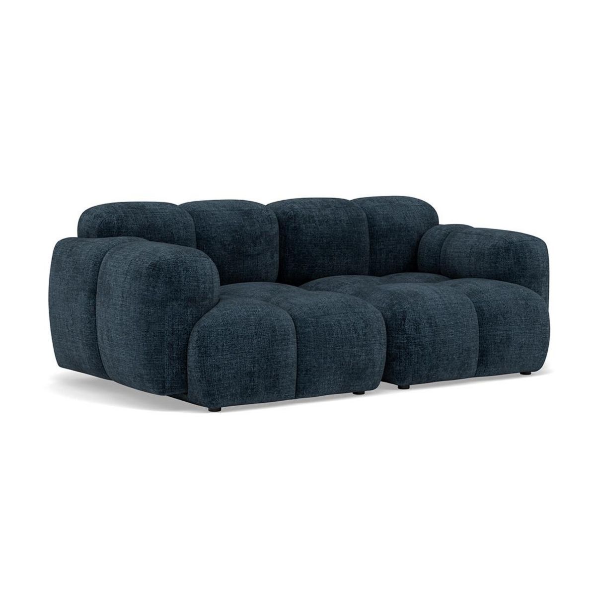 LISA DESIGN Grace - canapé modulable 2 places en velours texturé