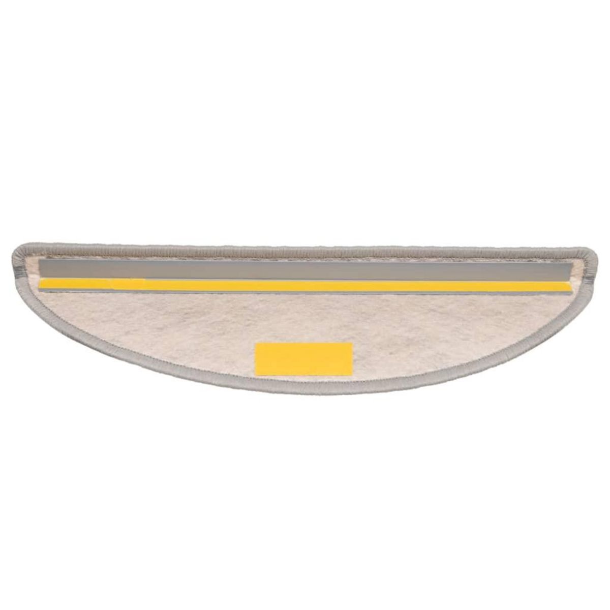 VIDAXL Tapis d'escalier autocollants aspect sisal 15 pcs 56x17x3 cm