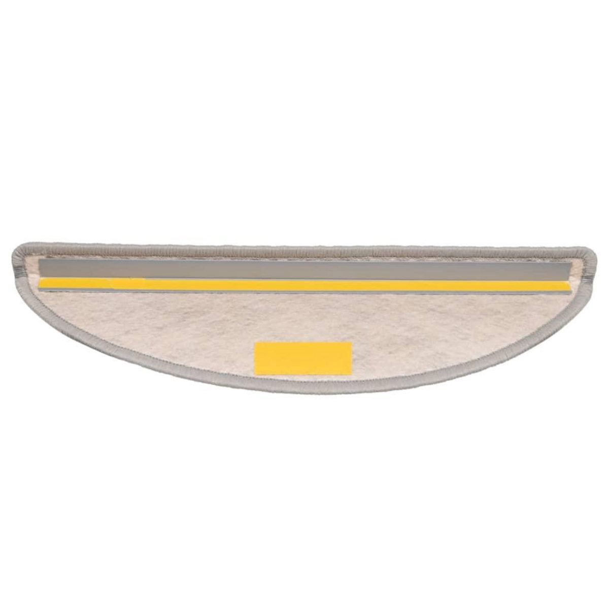 VIDAXL Tapis d'escalier autocollants aspect sisal 15 pcs 56x17x3 cm