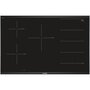 Voir la diapositive 2 : BOSCH Table de cuisson à induction 80cm 5 feux 7400w flexinduction noir - pxv875dv1e