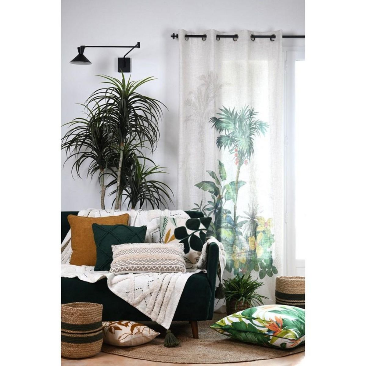 Lovely Casa Rideau à œillets 140x260 cm Kamae