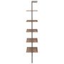 Voir la diapositive 4 : VIDAXL Etagere inclinee a 5 niveaux Marron fonce et noir 64x35x185 cm