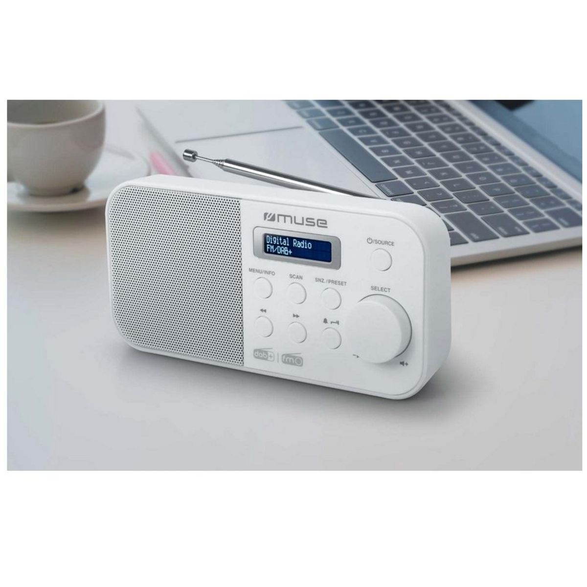 Muse Radio portable numérique blanc - M-109DBW