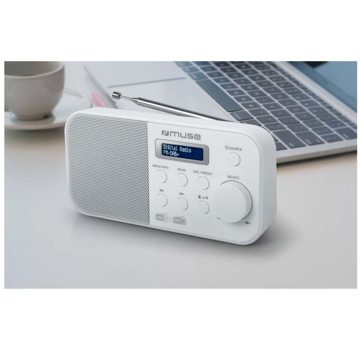 Muse Radio portable numérique blanc - M-109DBW