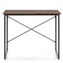 Voir la diapositive 3 : VS VENTA-STOCK Bureau Cáceres Noir,Table pour PC, Style Industriel, 90 cm Longueur