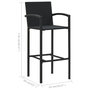 Voir la diapositive 6 : VIDAXL Ensemble de bar de jardin 7 pcs Noir