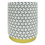Voir la diapositive 4 : Paris Prix Pouf Rond Déco  Géométrique  46cm Noir & Blanc