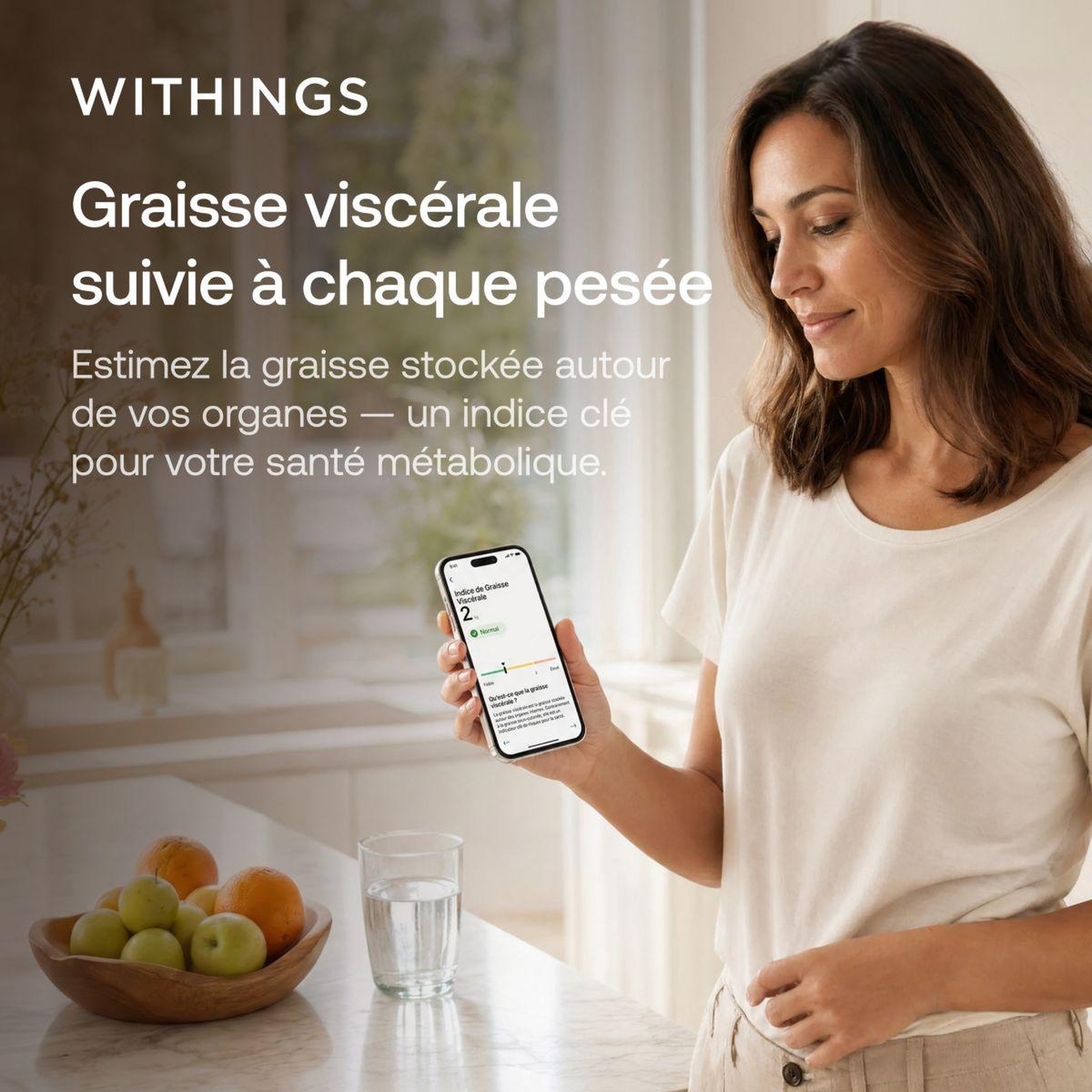 Voir la diapositive 5 : WITHINGS Pèse personne connecté Body Smart Blanc