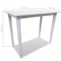 Voir la diapositive 6 : VIDAXL Set table et 4 chaises de bar en bois coloris blanc
