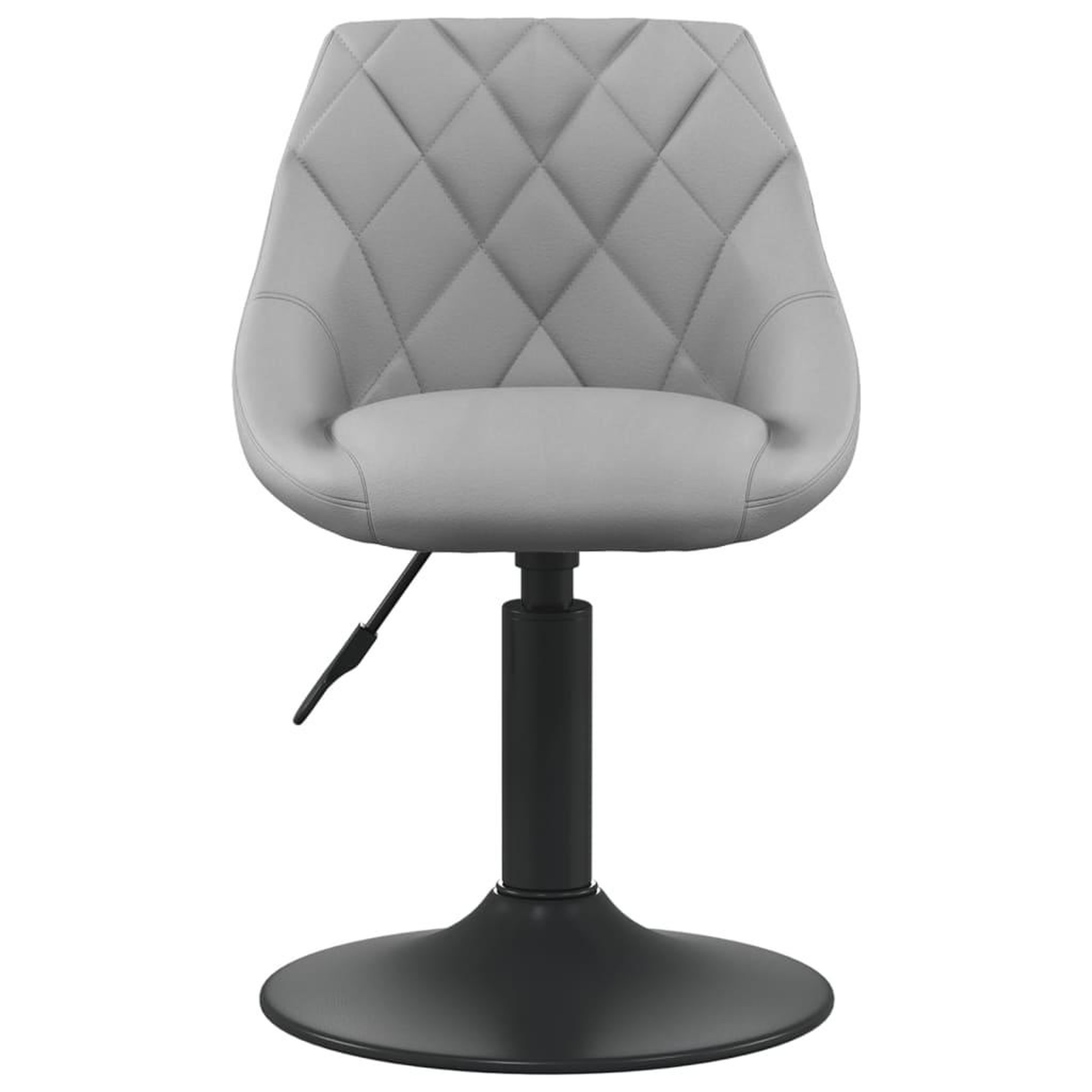 Voir la diapositive 3 : VIDAXL Chaises pivotantes a manger lot de 6 gris clair velours