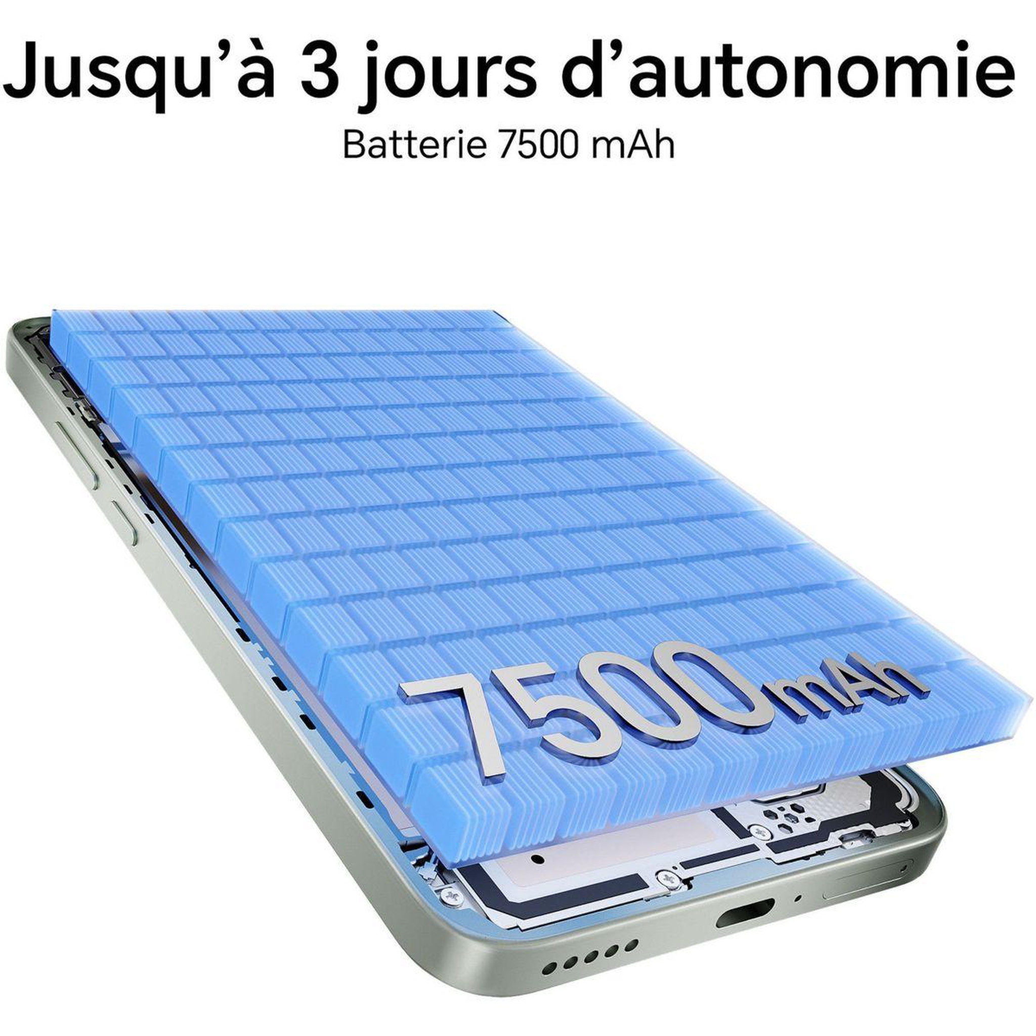 Voir la diapositive 3 : HONOR Smartphone pack magic 8 lite 5g 256go + honor choice earbuds x7i blanc