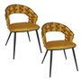 Voir la diapositive 1 : The Home Deco Factory Lot de 2 chaises assise tressée LUND
