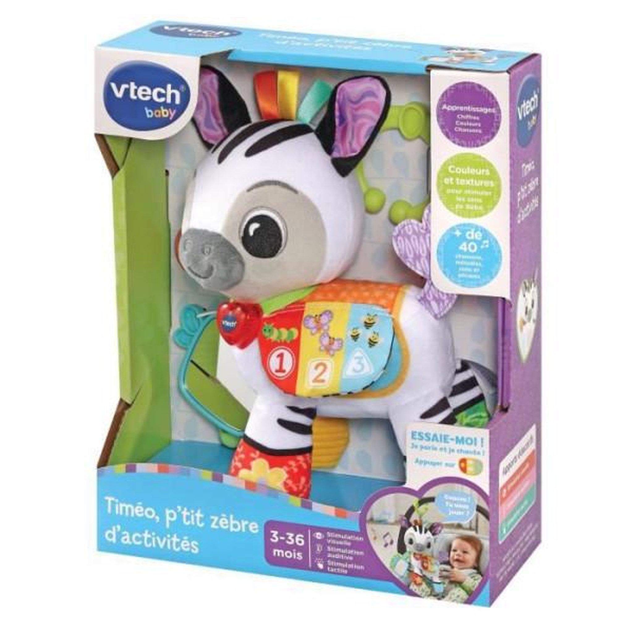 Voir la diapositive 3 : VTECH BABY VTECH BABY - Timéo, P'tit Zebre d'Activités
