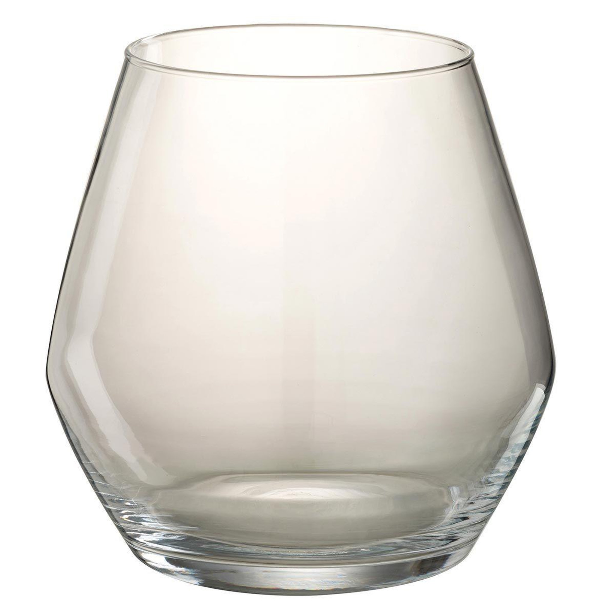 J-LINE Vase design en verre  fiona  23cm transparent
