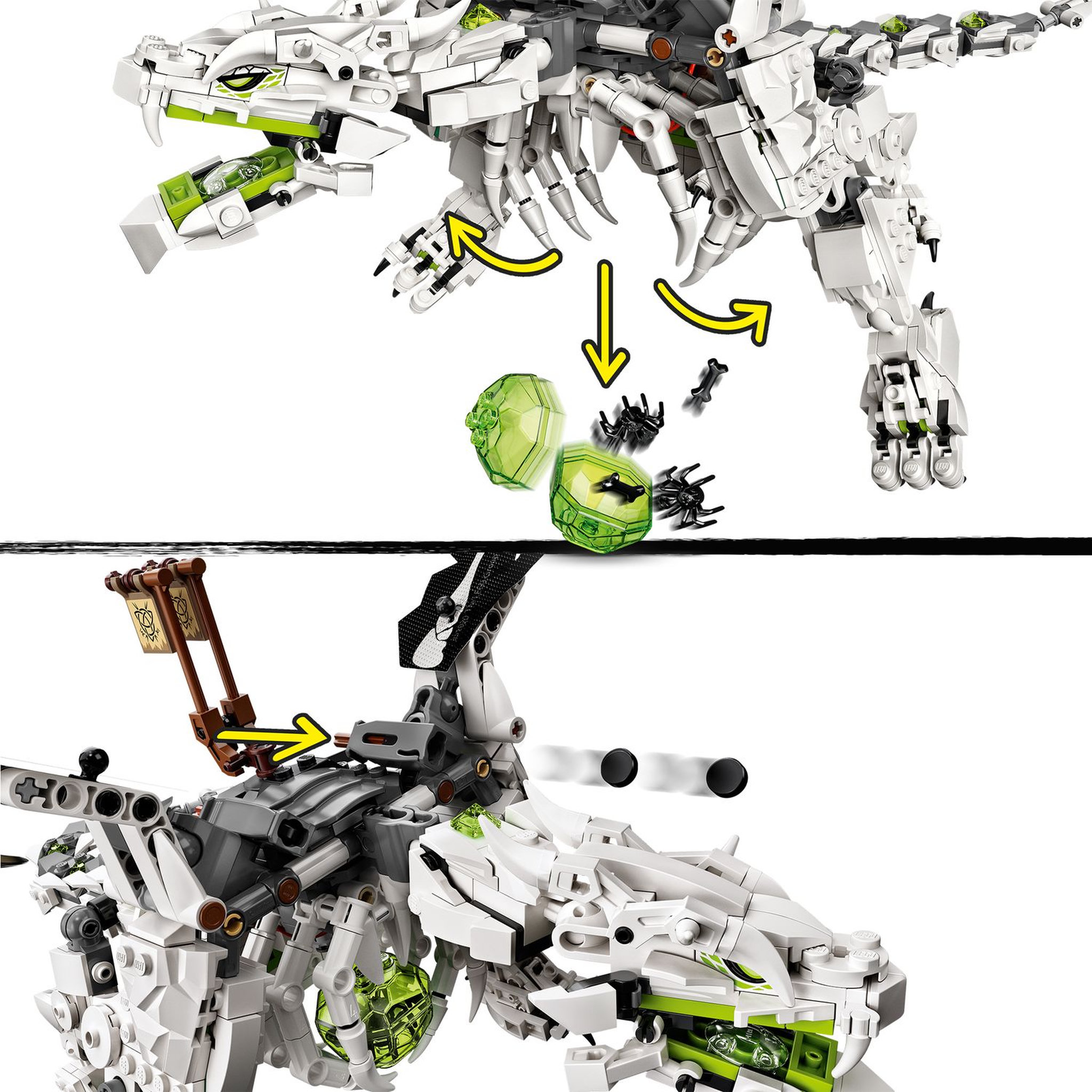Voir la diapositive 5 : LEGO Ninjago 71721 Le dragon du Sorcier au Crâne