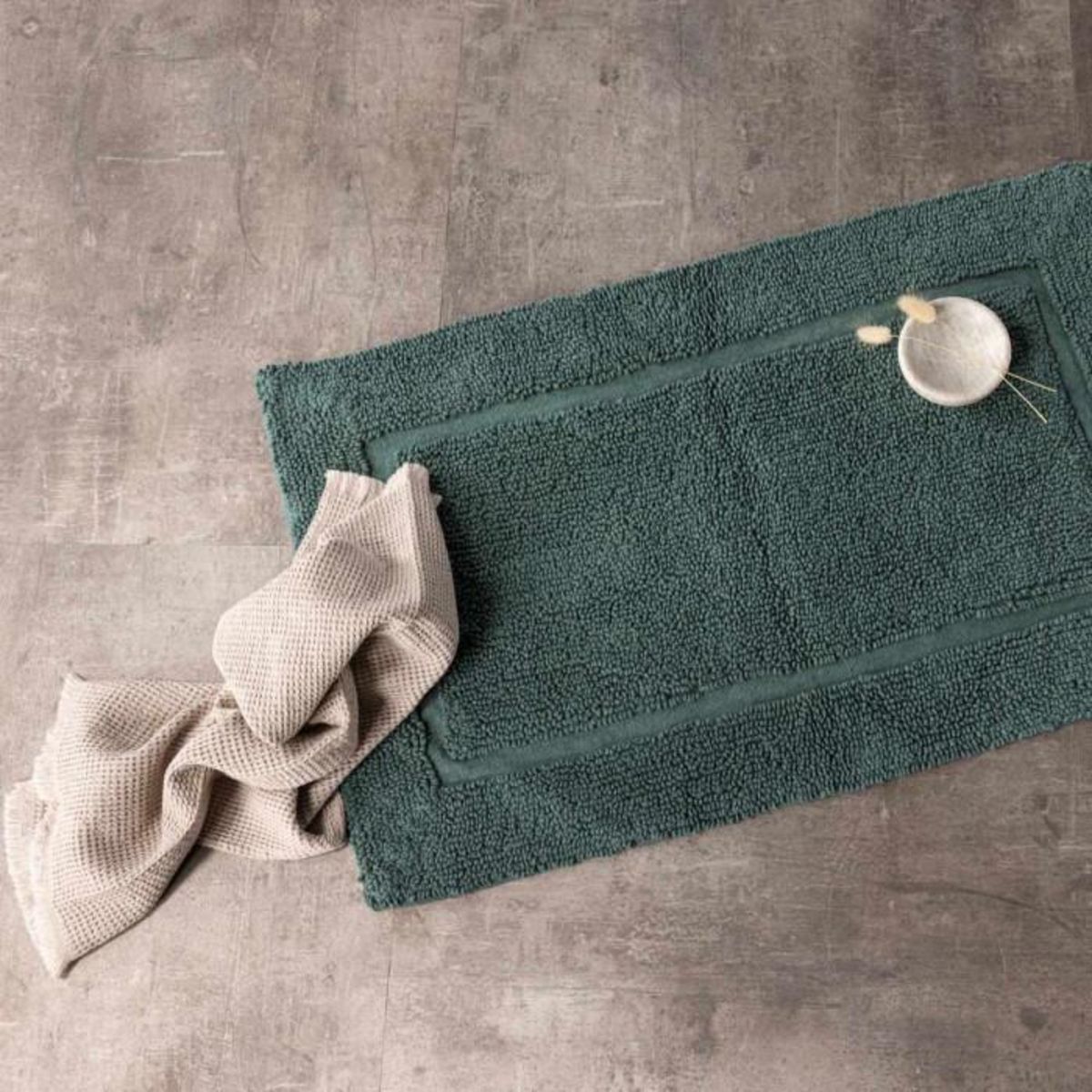 Paris Prix Tapis de Salle de Bain  William  50x80cm Vert