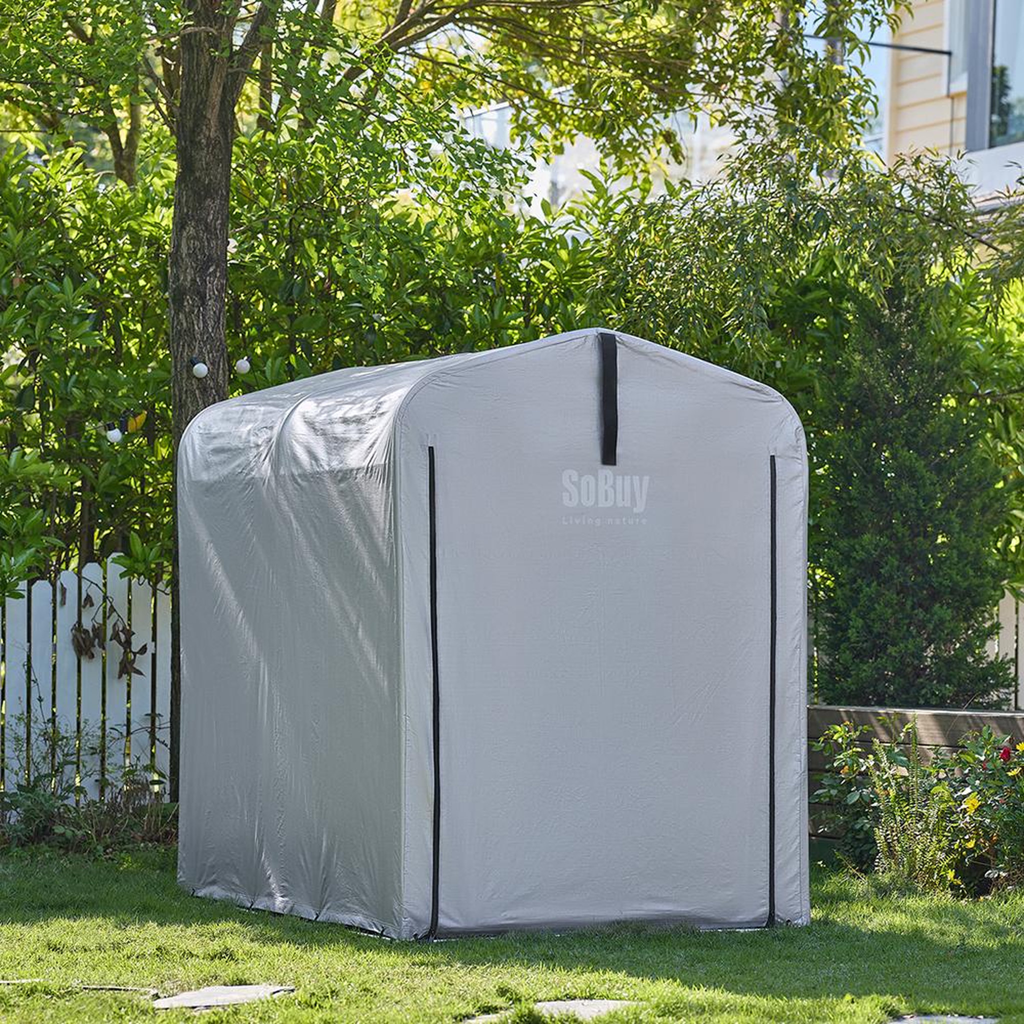 Voir la diapositive 4 : SOBUY SoBuy - Abri À Vélos 1 porte - Fonctionnel - KLS11-V