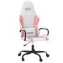 Voir la diapositive 2 : VIDAXL Chaise de jeu Blanc et rose Similicuir