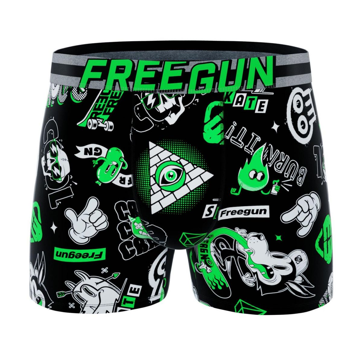 FREEGUN lot de 4 boxers enfant skate 90 Graph